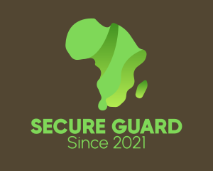 Green African Continent logo