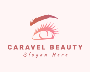 Beauty Woman Eye Perm logo design