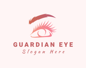 Beauty Woman Eye Perm logo design