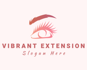 Beauty Woman Eye Perm logo design