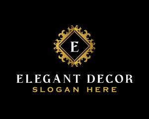 Elegant Ornamental Crest logo design