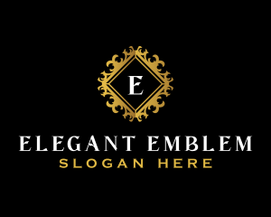 Elegant Ornamental Crest logo design