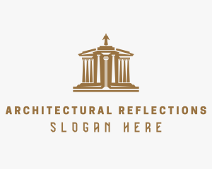 Greek Temple Architecture logo design