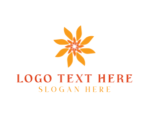 Orchid Floral Sun logo