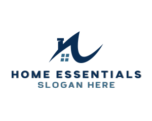 Home Roofing Window logo design