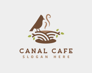 Organic Coffee Cafe logo design