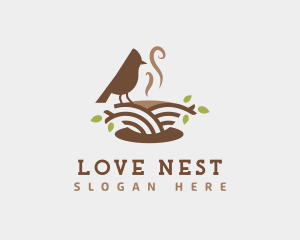 Organic Coffee Cafe logo design