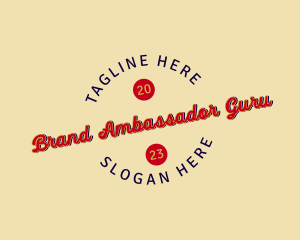 Vintage Retro Casual Brand logo design