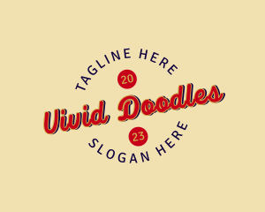 Vintage Retro Casual Brand logo design