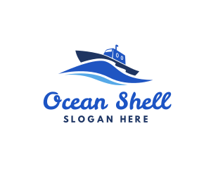 Ocean Wave Steamboat logo design