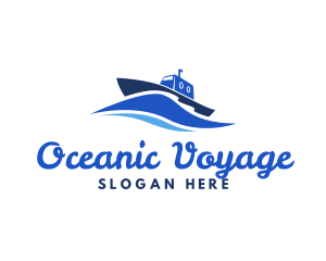 Ocean Wave Steamboat logo design