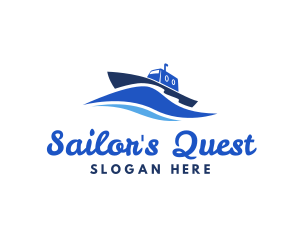 Ocean Wave Steamboat logo design