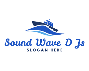 Ocean Wave Steamboat logo design