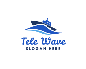 Ocean Wave Steamboat logo design