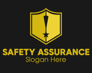 Shield Exclamation Star logo