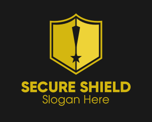Shield Exclamation Star logo