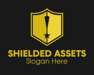 Shield Exclamation Star logo