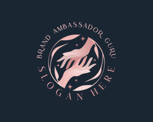 Floral Hands Spa logo design