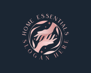 Floral Hands Spa logo design