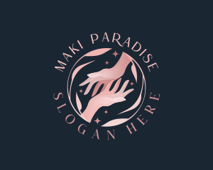 Floral Hands Spa logo design