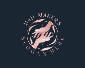 Floral Hands Spa logo design