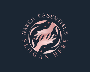 Floral Hands Spa logo design