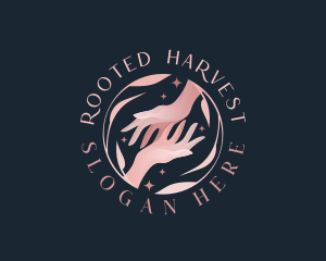 Floral Hands Spa logo design