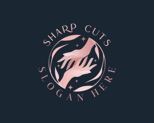 Floral Hands Spa logo design