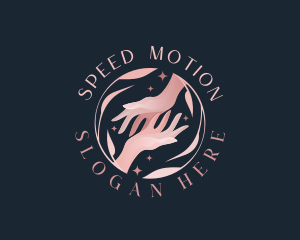 Floral Hands Spa logo design