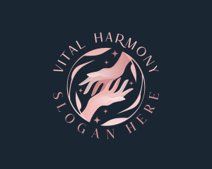 Floral Hands Spa logo design