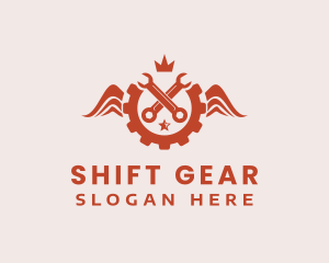 Wrench Gear Mechanic logo design