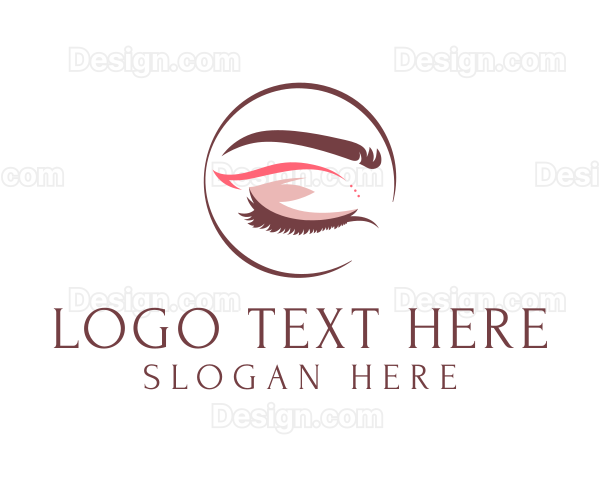 Eyeshadow Beauty Makeup Logo