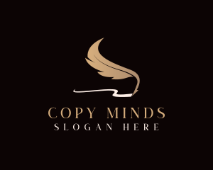 Writing Feather Pen Author  logo design