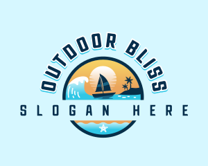 Tropical Island Sailing logo design