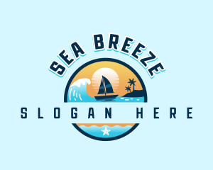 Tropical Island Sailing logo design