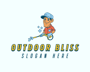 Pressure Washing Sanitation Logo