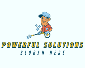 Pressure Washing Sanitation logo design