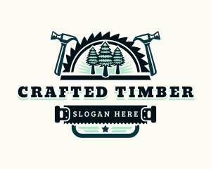 Lumberjack Handyman Carpentry logo design