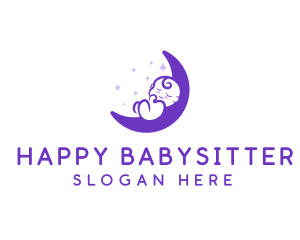 Moon Baby Nursery logo design