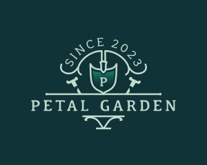 Shovel Landscaping Trowel logo design