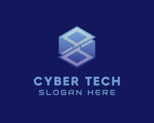 3D Cyber Cube logo