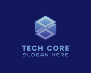 Cyber Tech Cube logo design