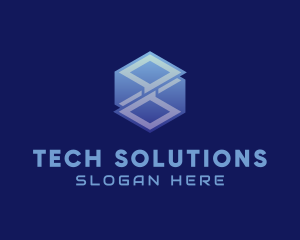 Cyber Tech Cube logo design