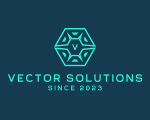 Cyber Hexagon Technology Software logo design