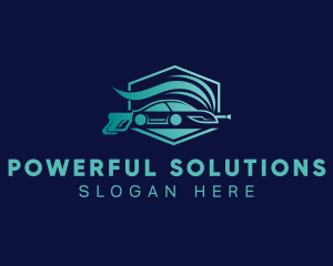 Car Cleaning Pressure Wash logo design