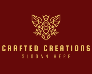 Falcon Crown Crest logo design