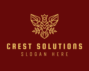 Falcon Crown Crest logo design