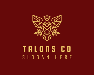 Falcon Crown Crest logo design