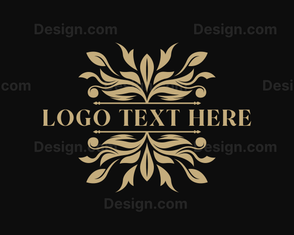 Stylish Floral Garden Logo