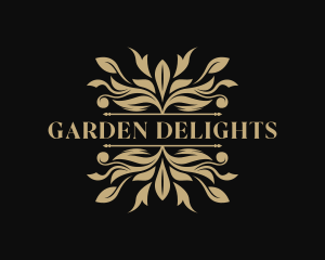 Stylish Floral Garden logo design